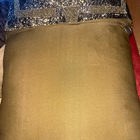 Pier 1 Metallic and Gold Cushion Pillows - Picture 2 of 3